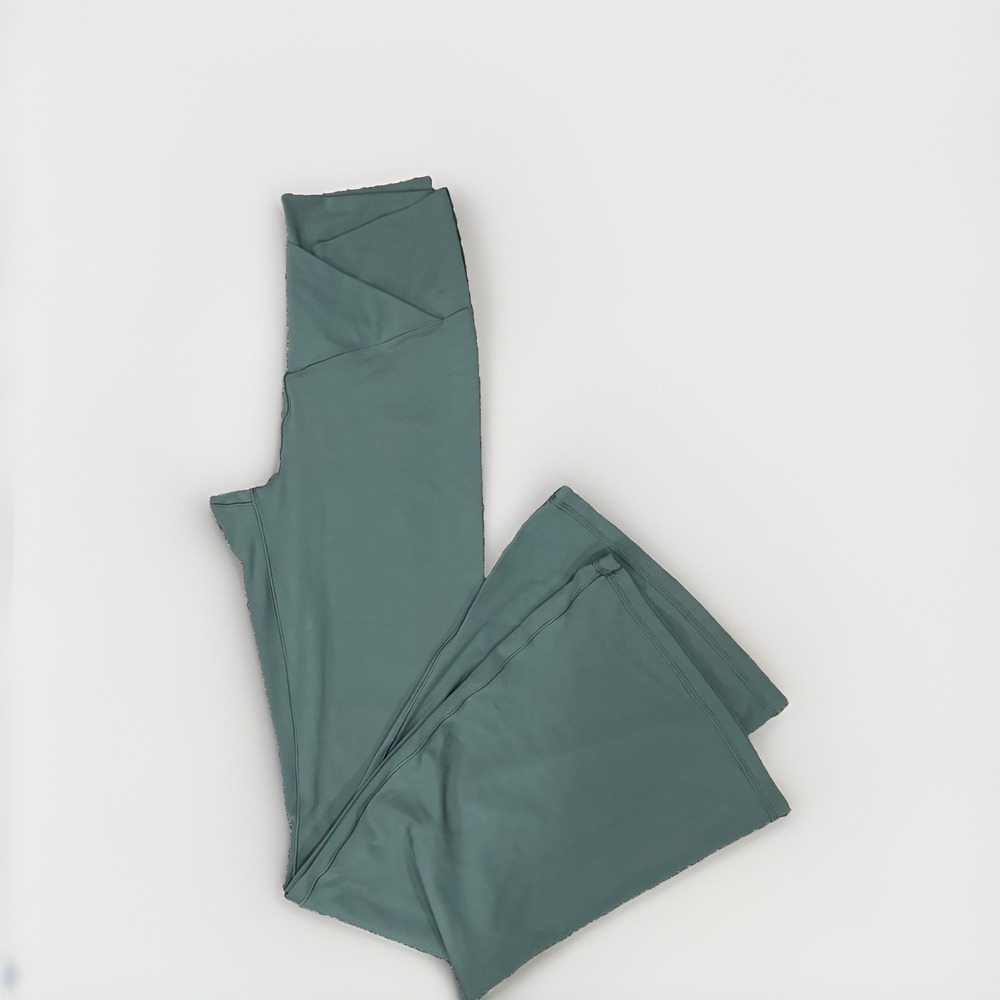 Offline Aerie Green high rise cross front flare leggings Teal Me Flare Hi-rise L